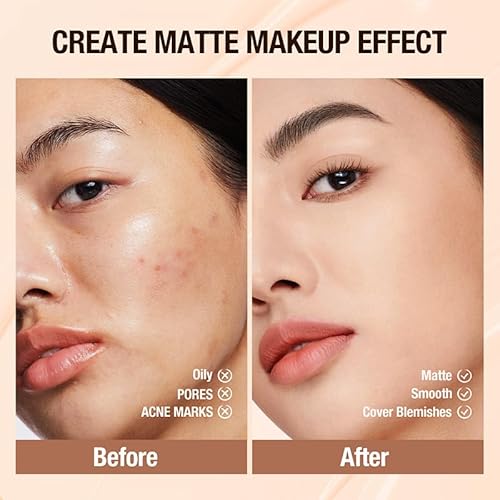 Moisture Cushion CC Cream Foundation for Mature Skin - Flawless Concealer BB Cream with Mushroom Sponge, Long-Lasting Waterproof Air Cushion, Natural (03# ? Refill Kit (1 Full + 2 Refills))