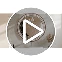 Decointo 24 Inch Round Rustic Wooden Bathroom Mirror - Style 1