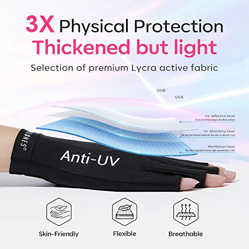 Modelones UV Gloves & Gooseneck UV Nail Lamp for Gel Manicures
