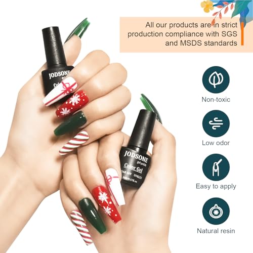JODSONE 32-Color Gel Nail Polish Kit with UV Light & Manicure Tools - Variation KIT-2