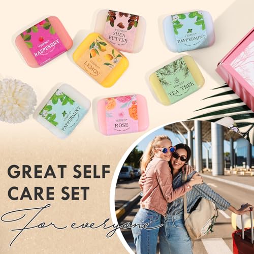 24 Pack Natural Bar Soap Gift Set with Olive Extract & Sisal Bags - Moisturizing Body Wash
