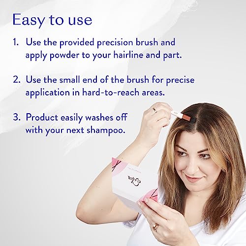 eSalon Root Touch Up & Brow Powder - Light Brunette Hair & Eyebrow Concealer