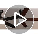 52 Inch Ceiling Fan with Light - Black, 30W LED, Smart Remote & App Control