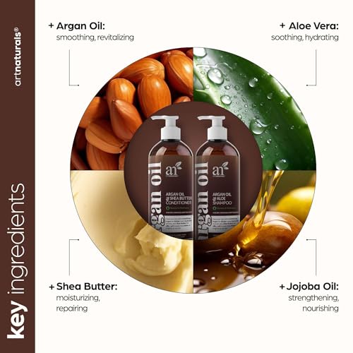ArtNaturals Argan Oil Shampoo & Conditioner Set - 16 Fl Oz Pack of 2