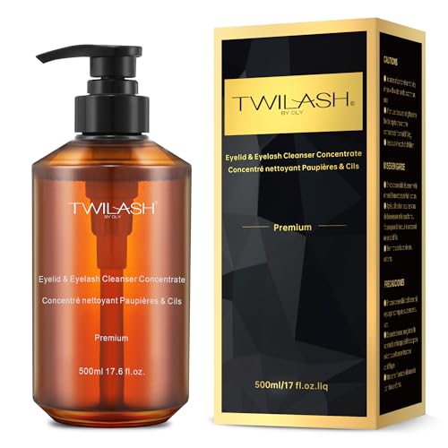 TWILASH Premium Lash Cleanser Concentrate 500ml DIY Eyelash Extension Safe for Sensitive Eyes
