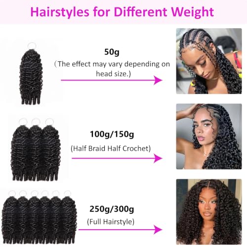 Ombre P4/27/30 Burmese Curly Human Hair Extensions 18 Inch Pre-Separated Feather Crochet with Spiral Curl Ends for Black Women