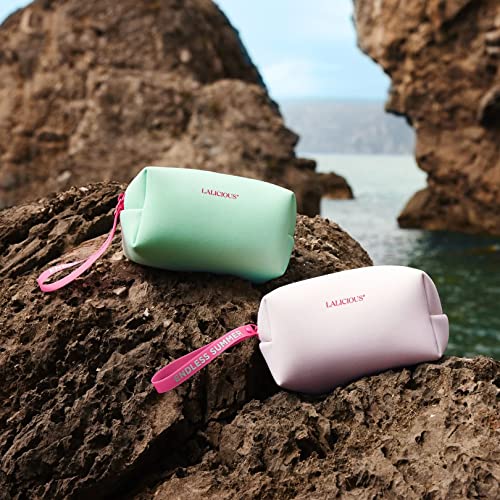 LaLicious Endless Summer Travel Body Care Set - Includes Gentle Body Exfoliator & Sugar Scrub + Hydrating Whipped Body Butter + Moisturizing Body Oil - Glowing Skin Essentials Body Care Kit