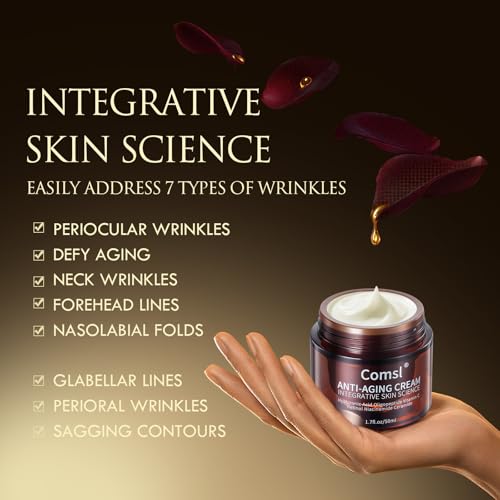 US-Made With 30% Active Ingredients,SGS Certified, Retinol Vitamin C Niacinamide, Ceramide,Oligopeptides,Anti-Aging Face Moisturizer for Face, Firming Skin Care,Neck & Upper Chest -1.7 fl.oz