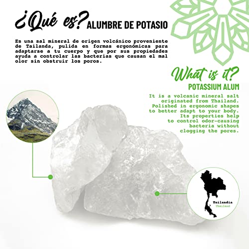 Vital Green Potassium Alum Crystal Block for Shaving ? Alum Bar that Relieves Irritation Caused by Shaving and Hair Removal ? Develops an Invigorating and Refreshing Reaction 3.18 oz / 90 g (1 Unit)