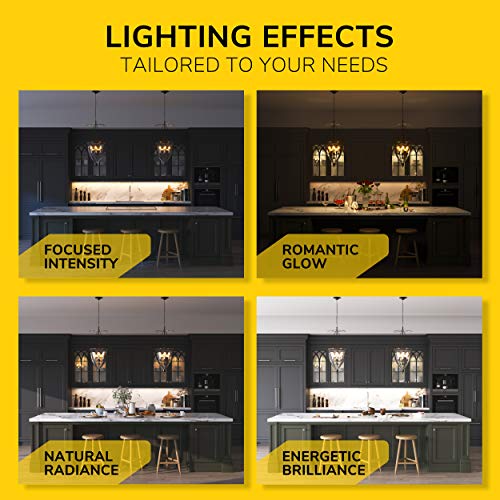 GETINLIGHT 24-Inch Linkable LED Under Cabinet Light - White, 3-CCT, Hardwired/Plug-in