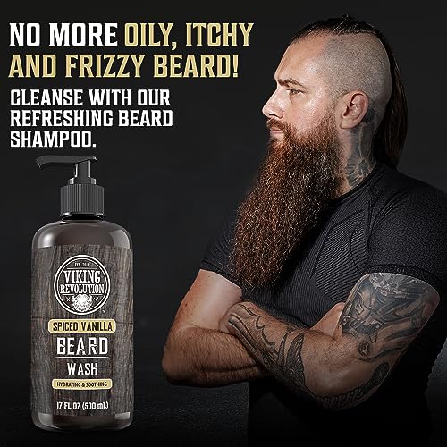 Beard Wash & Conditioner Set - Spiced Vanilla, 17 oz - Pack of 2