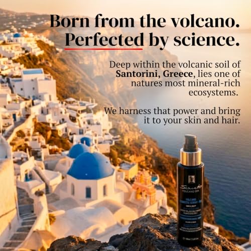 Volcanic Hair & Body Oil Serum 100ml with Argan, Grapeseed & Carrot Oils — Santo Volcano, Original / 3.38 Fl Oz