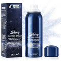 Face and Body Glitter Spray for Women, Temporary Glitter Hairspray Shimmer Makeup for Mardi Gras Singer Concerts Music Rave Festival Accessories, Up to 8 Hour, Holo Silver, 2oz