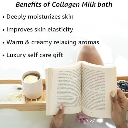 Creamy Coconut Collagen Milk Bath Soak for Soft, Hydrated Skin – Vanilla Jasmine Relaxation Gift