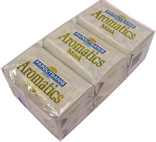 Greek Soap Musk Scent 6-Pack - 4 Oz Bar Soaps for Skin Care