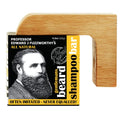 Natural Beard Shampoo & Face Body Wash with Wooden Soap Dish - Men's Grooming Kit
