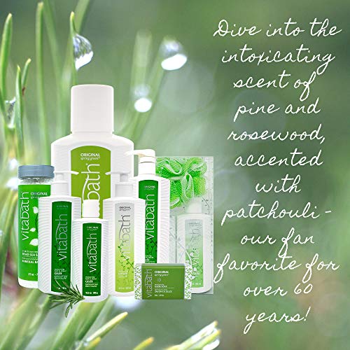Patchouli Scent Vitabath Spring Green Body Care Set with Shower Gel Lotion & Pouf - Unisex