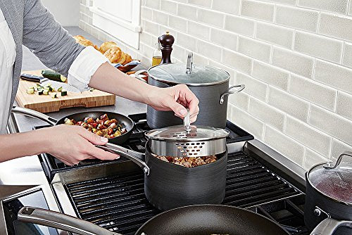 Nonstick Saucepan with Cover 2.5 Quart - Grey Kitchen Cookware
