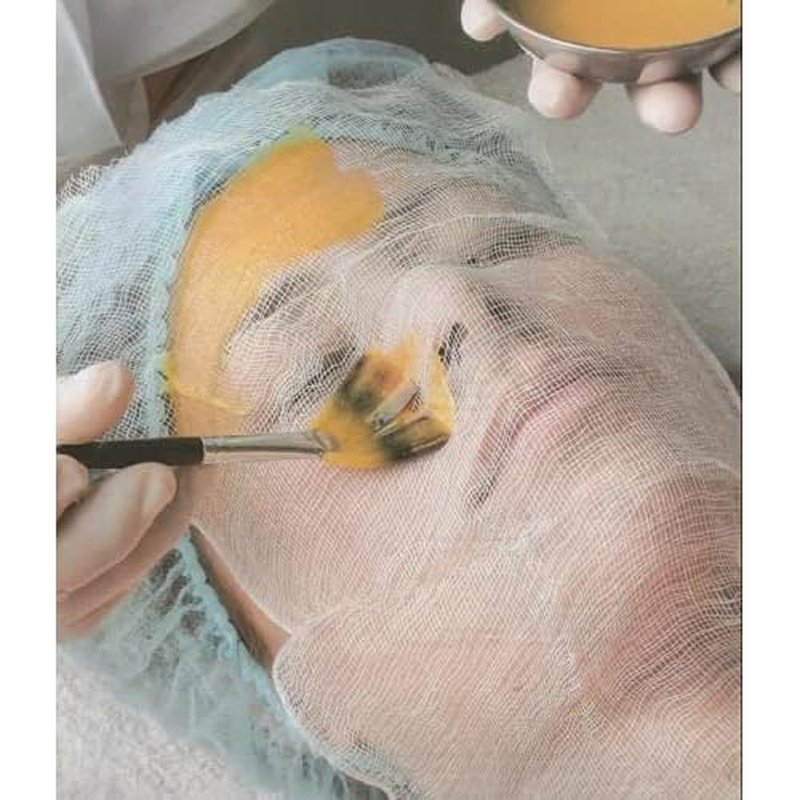 Gauze Facial Mask, 100% Cotton Gauze Facial Paper Sheet for Facial Spa, High Frequency Treatments 100 Count