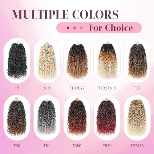 Aipin Faux Goddess Locs Crochet Braids 14 inch (8 Packs) T27/613
