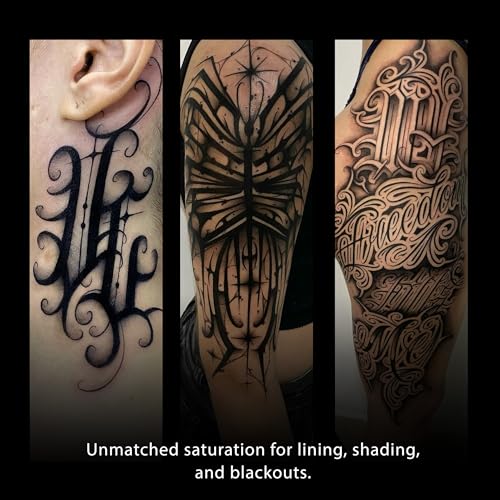 Premium Black Tattoo Ink - Allegory Ultra Blak 8 fl oz - Lining & Shading