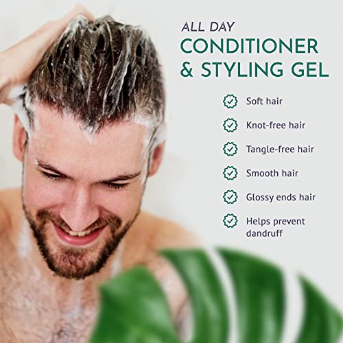 Natural Hold Hair Conditioner & Styling Gel - Aloe & Botanical 12oz