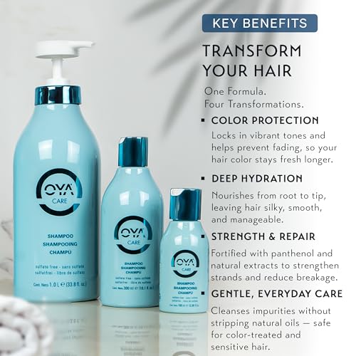 OYA Gentle Moisturizing Shampoo 33.8 Fl Oz - Sulfate-Free, Sea Kelp & Green Tea