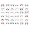 FACEGEM LONDON Face Gems Adhesive Glitter Jewel Tattoo Sticker Festival Gems Rave Party Body Make Up (60 PCS FACE GEMS)