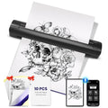 Wireless Tattoo Stencil Printer Machine - Black Variation for Artists & Beginners