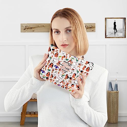 WZMPA Princess Ocean Cosmetic Bag Fairy Tales Fans Gift You Are Braver Stronger Beautiful Than You Know Ocean Makeup Zipper Pouch Bag (Always Ocean)