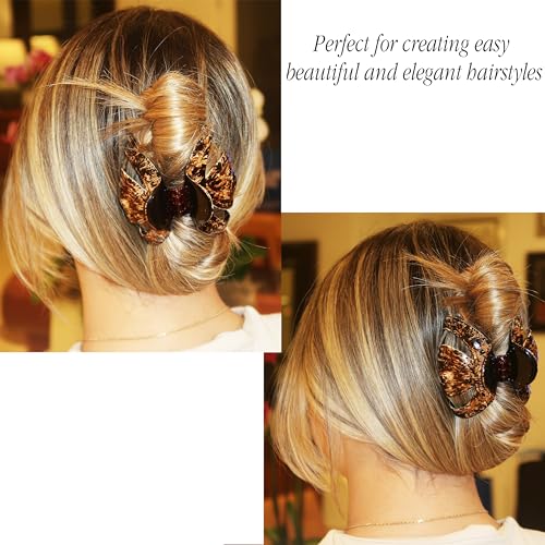 Camila Paris Octopus Hair Clips for Thick Hair - Brown, 3.5 Inch, Strong Grip