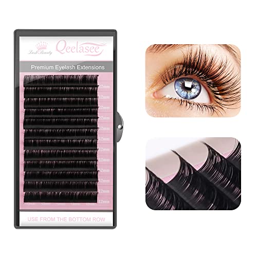 Faux Mink Silk Eyelash Extensions 0.03mm CC Curl 10mm Mixed Length Semi-Permanent Individual Lashes Extension Professional Salon Use