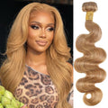 ALHER #27 Honey Blonde Body Wave Human Hair Bundles 22 Inch for Black Women