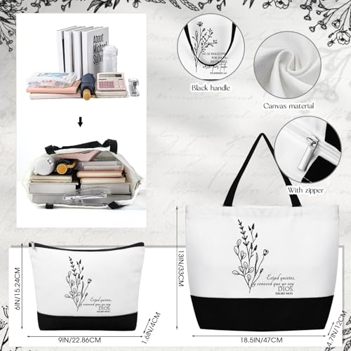 Abbylike 20 Pcs Christian Gift Bags Set Faith Inspirational Tote Bag Religious Makeup Bag Gifts for Wife Mom Women