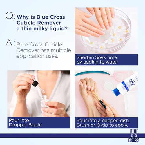 Blue Cross Cuticle Remover & Softener with Lanolin - 32 Fl Oz Pack of 2