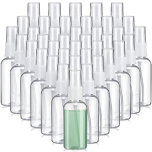 100 Pcs Mini Clear Spray Bottles 1 oz with Funnels - Refillable Travel Perfume & Essential Oil Sprayers