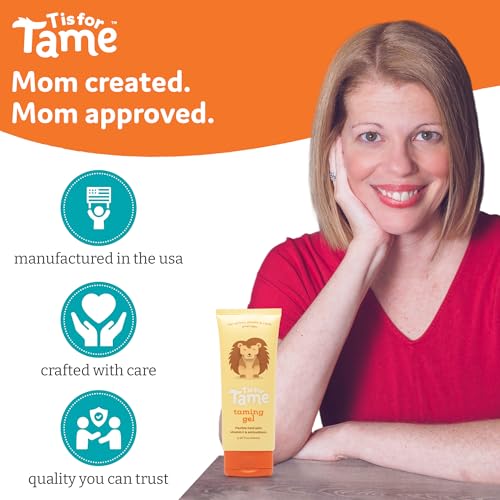 T is for Tame Kids Hair Taming Gel & Wand Bundle 1 Fl Oz Pack of 2