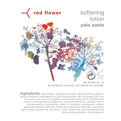 Red Flower Palo Santo Softening Lotion - Vegan & Sulfate-Free, 10 oz - Moisturizing Body & Hand Lotion