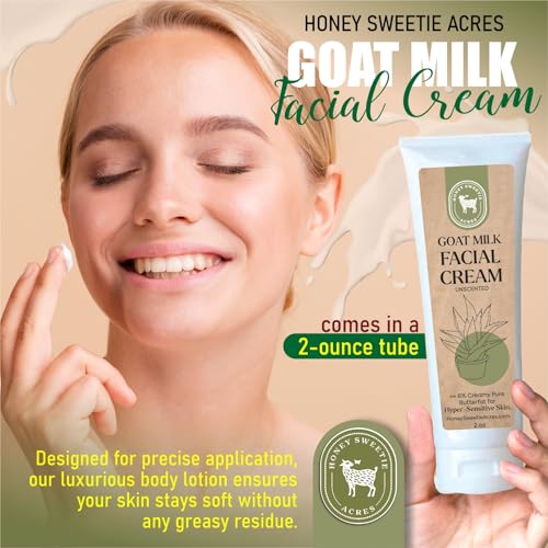 Honey Sweetie Acres Goat Milk Facial Cream with Aloe & Jojoba - 2 oz