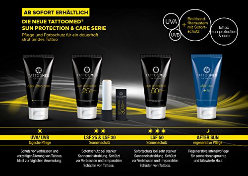 TattooSun SPF50 Tattoo Protection Cream 100ml - Color & Skin Care