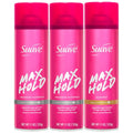 Max Hold Hair Spray Set - Scented & Unscented Aerosol Styler, 11 Oz x 3
