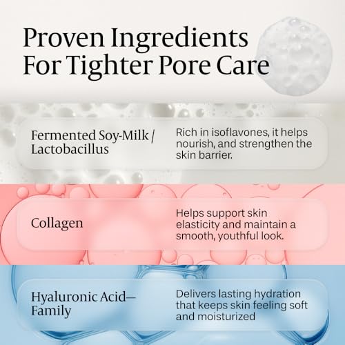 Facial Enzyme Powder Cleanser with Collagen & Hyaluronic Acid - Gentle Exfoliating Face Wash for Deep Pore Cleansing - 1.41 oz