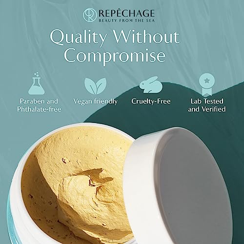 Repechage Sea Mud Mask ? Deep Pore Cleansing Clay Face Mask with Seaweed for Women and Men, Exfoliating Mud Mask for Oily, Dry, Sensitive, Problem Skin, for Clearer, Smoother Complexion, 4 fl oz