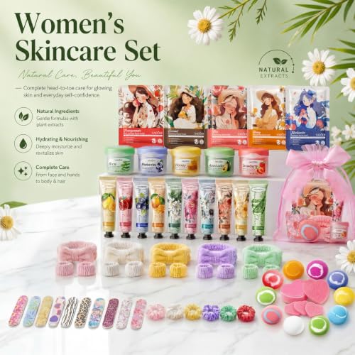 Dimore 130 Pcs Spa Party Supplies & Gifts Set for Girls & Women - Bulk Skincare & Favors