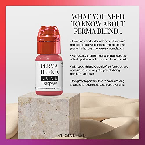 Perma Blend Luxe Rose Royale Pigment - 0.5 oz Permanent Makeup Ink