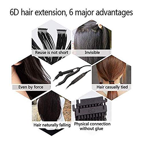 Heat Hair Connector & Fusion Iron for Hair Extensions, Adjustable Temperature