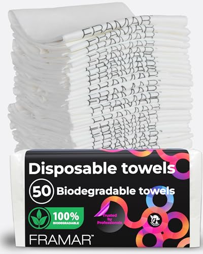 Biodegradable Salon Hair Towels Small - Disposable Hair & Spa Towels for Women