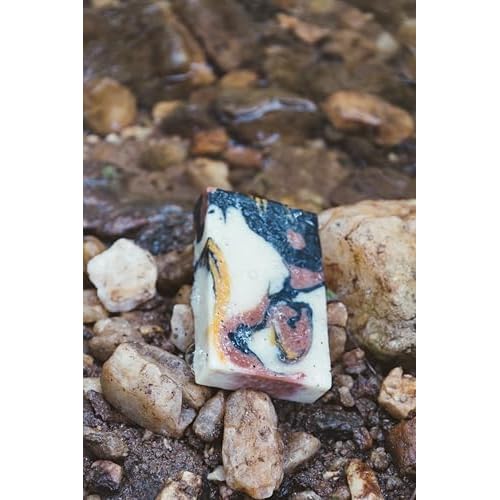 True Grit Tallow ? Beef Tallow Soap Bar 3-Pack ? John Wayne Inspired ? Cedar & Campfire Scent ? Cold Process Bar Soap with Activated Charcoal & Coffee Grounds ? 4 oz Each
