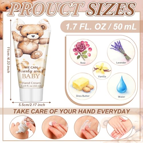 25 Pack Baby Shower Hand Cream Set - Cute Bear Travel Size Lotion for Guest Favors - Variation of THIS listing