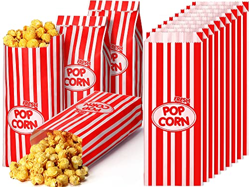 2oz Red Popcorn Bags Bulk 1000 Pcs Disposable Snack Bags for Parties & Events - Sherr Variation